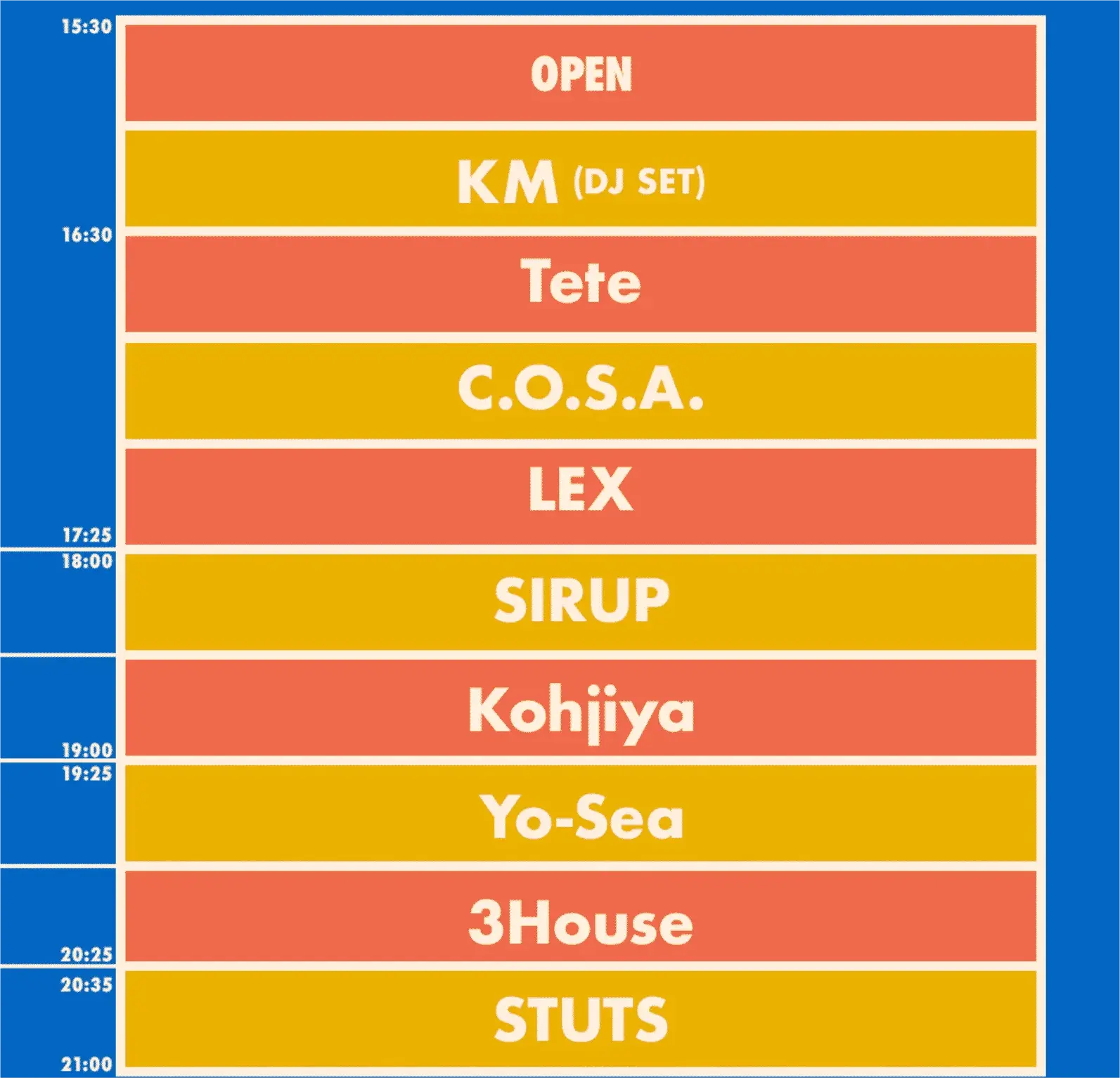 タイムテーブル