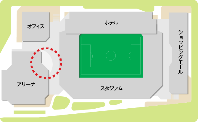 長崎スタジアムシティアリーナマップ