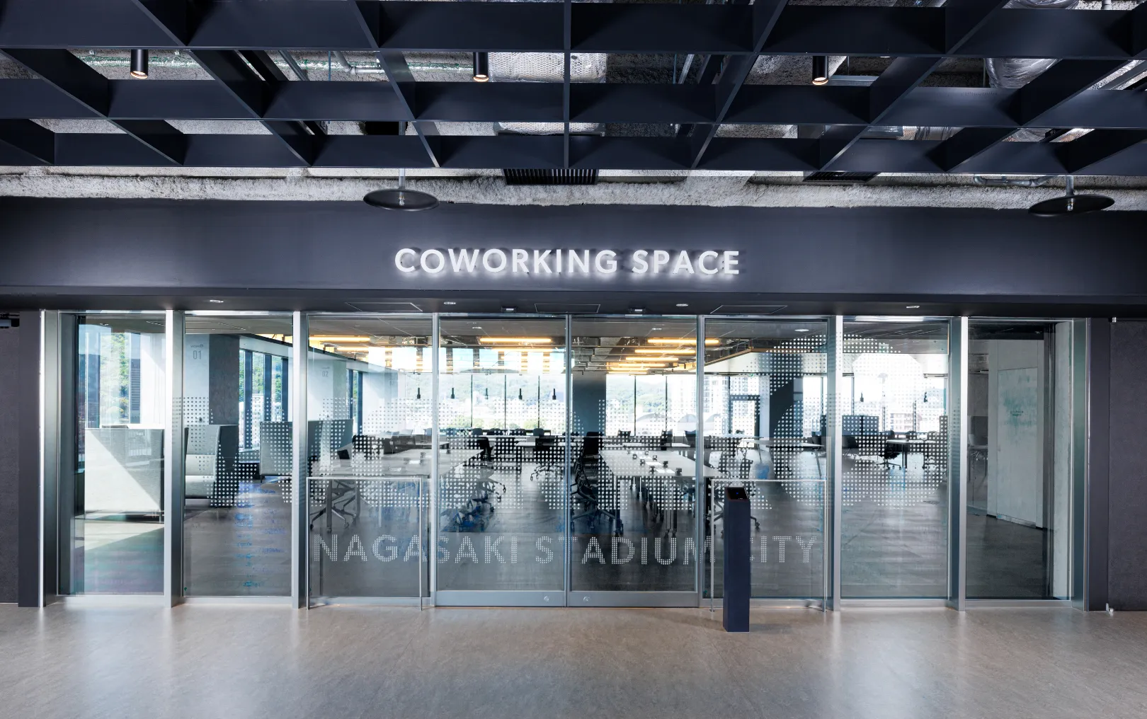 Coworking space entrance