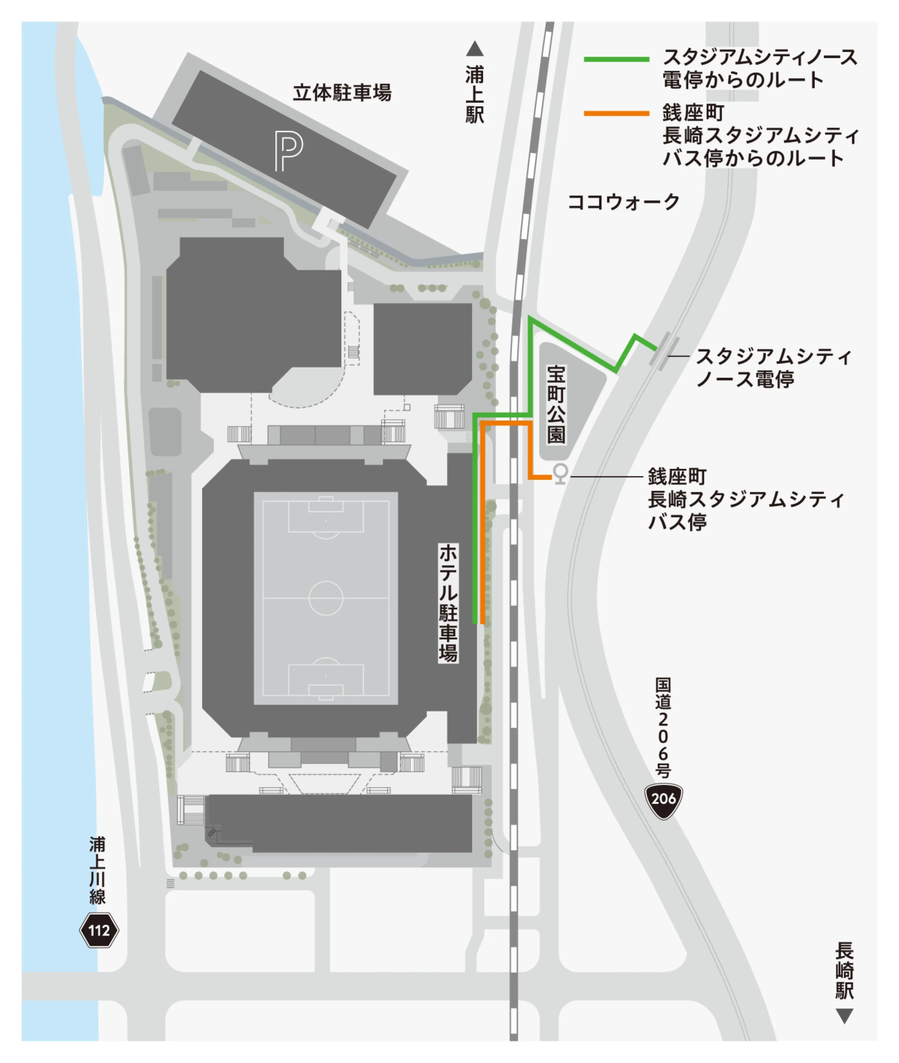 エントランスまでの徒歩ルート
