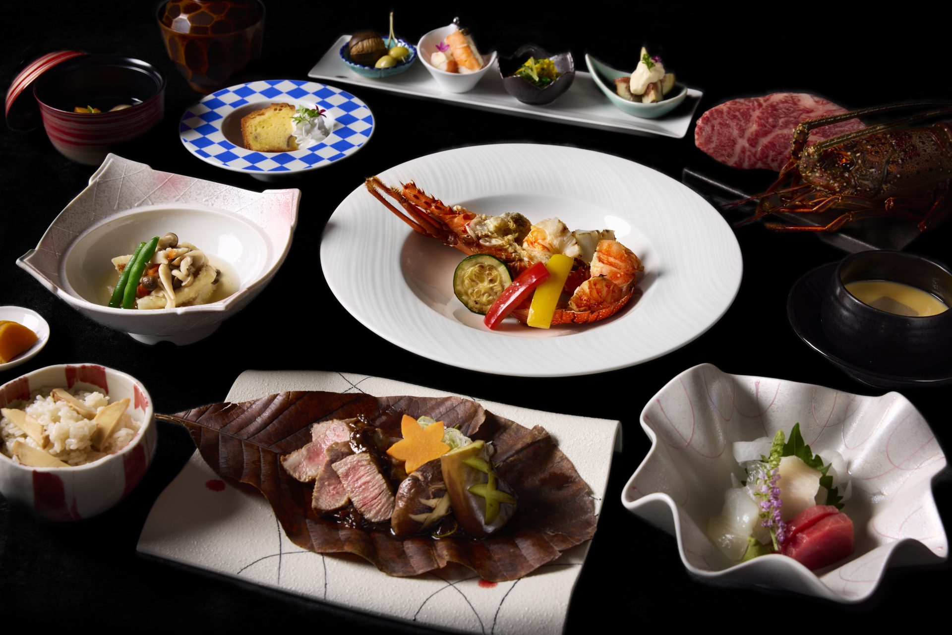2nd Anniversary スペシャリテコース ～伊勢海老や松茸、五島牛を使用した和会席～