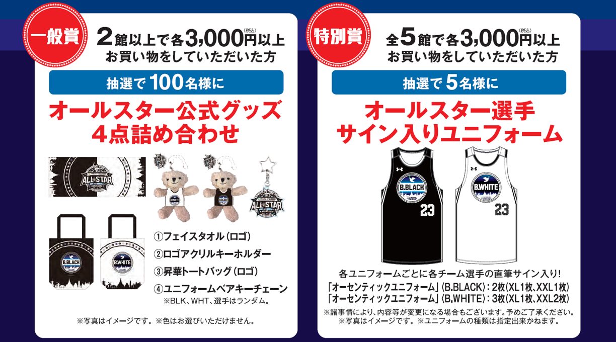 長崎市内商業5施設による『冬の大抽選会』を開催～Bリーグオールスター 
